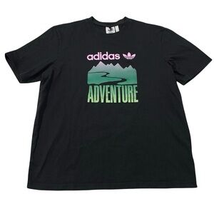 ADIDAS Adventure Size XL Black Tee (Retail $35)